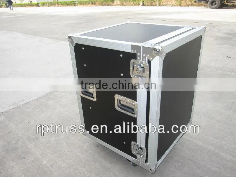 5 drawers Flight Cases with a side working table