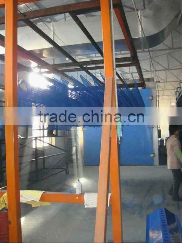 powder painting line for iron and aluminum fence mesh