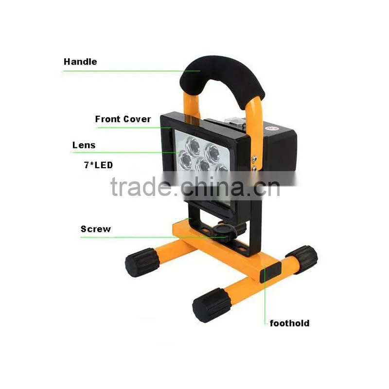 H02 Super bright LED portable work light,10W Rechargeable Led Flood Light