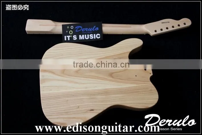 MX777 Diy High Quality Solid American Ash Wood Unfinished Electric Guitar Kit