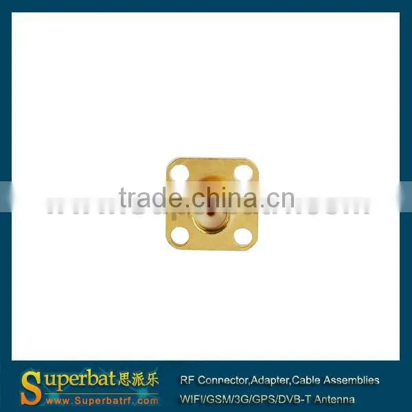 SMA Jack,Straight, 4 Hole Panel Mount; sma pcb mount jack