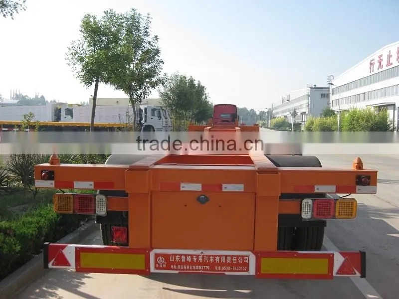 Two axles 40ft skeleton container transportation semi trailer from China manufacturer