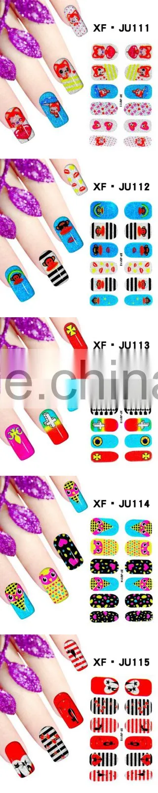 2016 New arrival water transfer nail decals nail art stickers Flower design nail art accessories