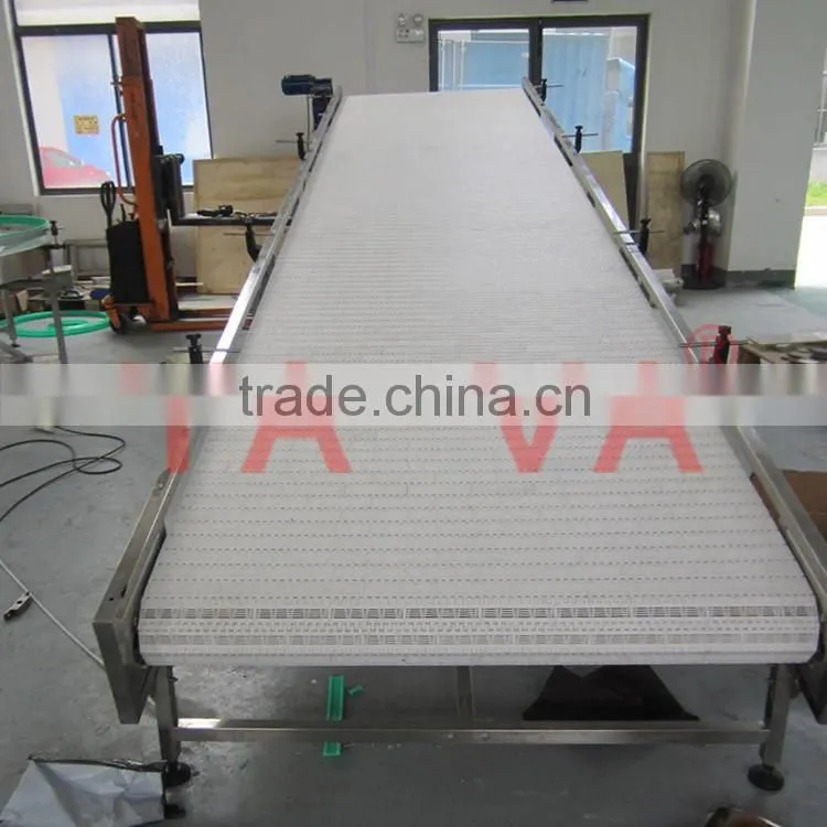Table top plastic belt conveyor for food industry
