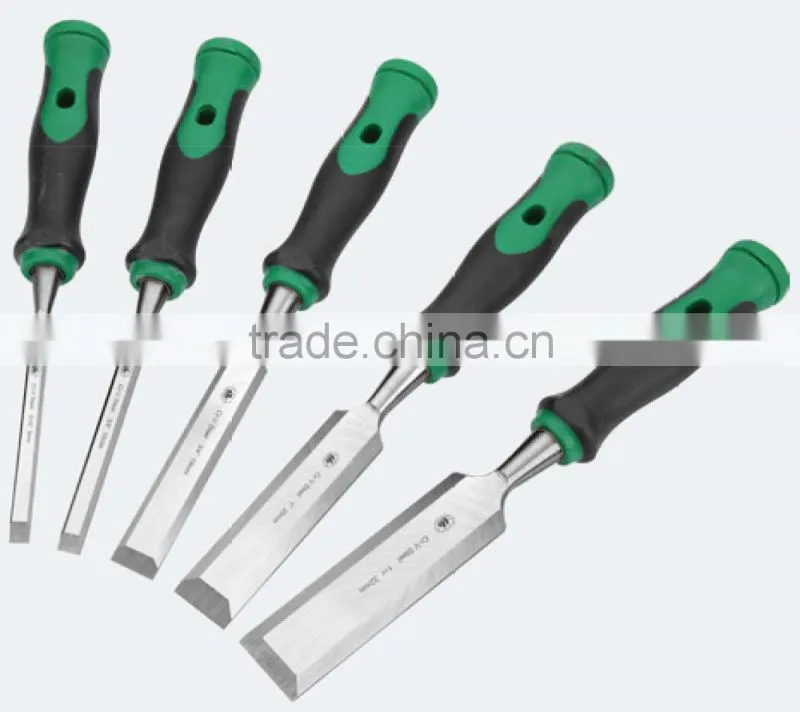 chisel carving chisel with two color plastic handle