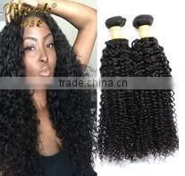 new arrival double weft malaysian afro kinky curl sew in hair weave