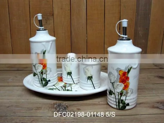 ceramic food storage airtight jar with transparent airtight lid