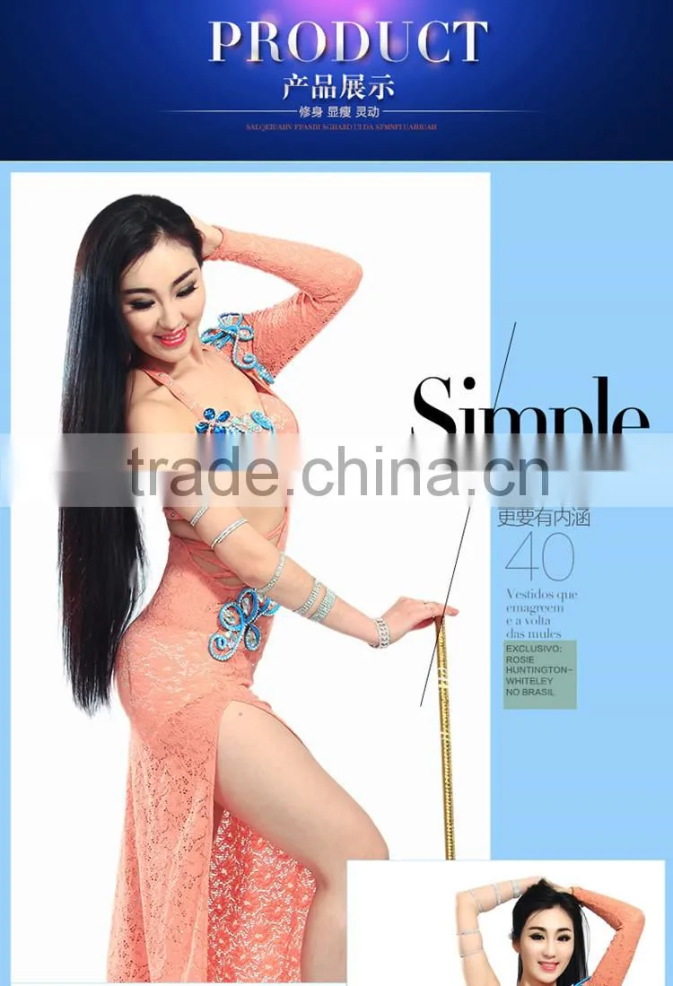 Lace Sexy Belly Dance Costume, Belly Dance Bra and Dress Set QC2258