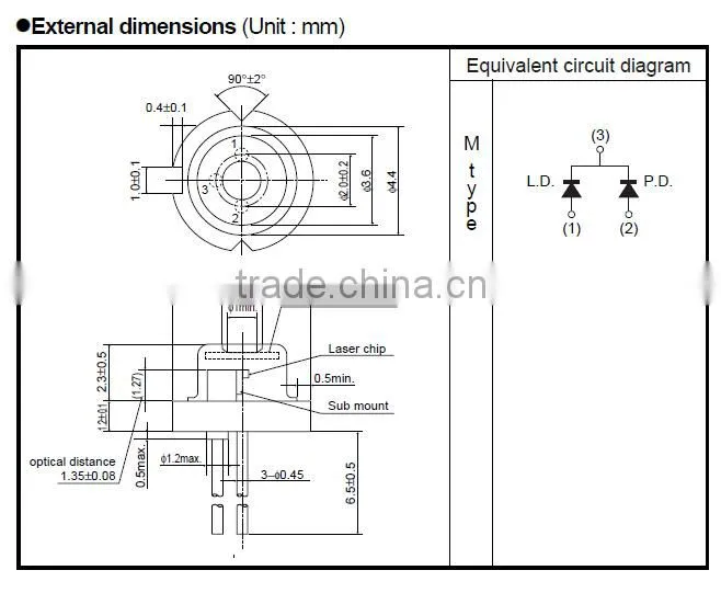 In Stock Japan Rohm 650Nm 10Mw Red Laser Diode For Hair Regrow