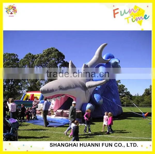 2015 new design Car theme PVC inflatable slide factory