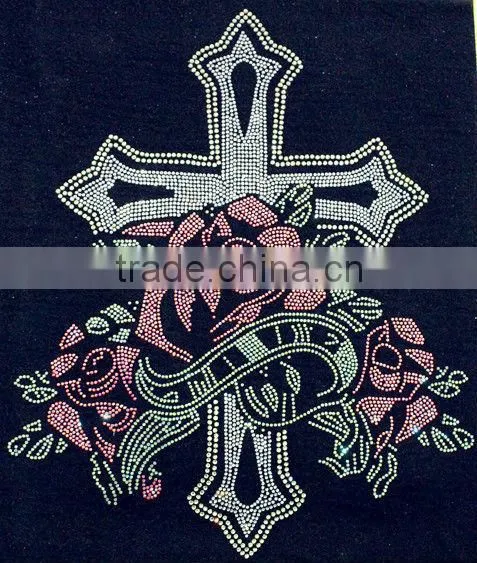 Wholesale Rhinestone Motif Hot Fix Design For Sexy Bra, Caps and Wedding Dress