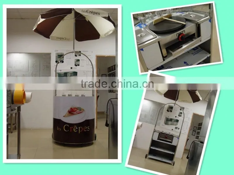 New Style Gas mobile Crepe Cart