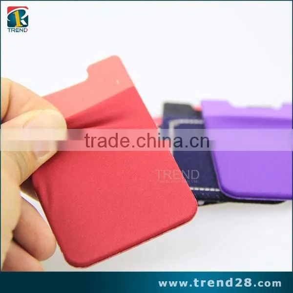 mobile phone accessory adhesive silicon smart wallet for cell phone