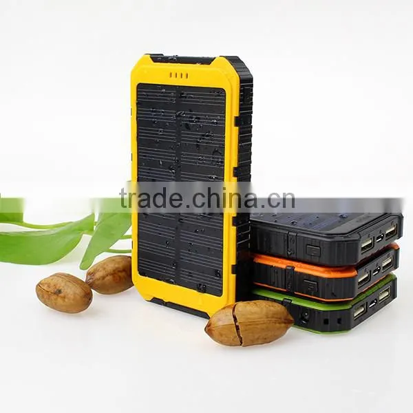 Universal Dual USB 6000mAh Solar Charger With LED Torch Light