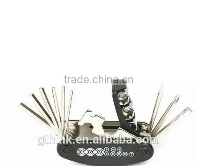 16 in 1 multi-function bicycle repair tools Bicycle repair tools combination Cycling indispensable tool