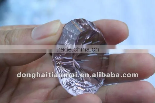 Natural PURPLE Multi-Faceted Quartz Rock Crystal Carved Crystal CRAFT DIMOND