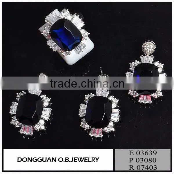 2016 The new Silver Wedding designs Fashion imitation jewelry set