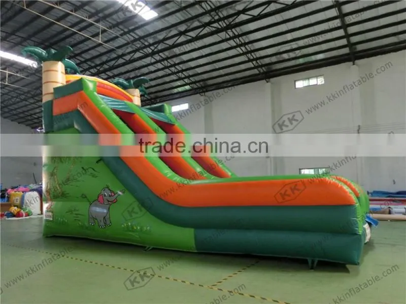 backyard rental discount and cheap castle inflatable slide, double lane slides