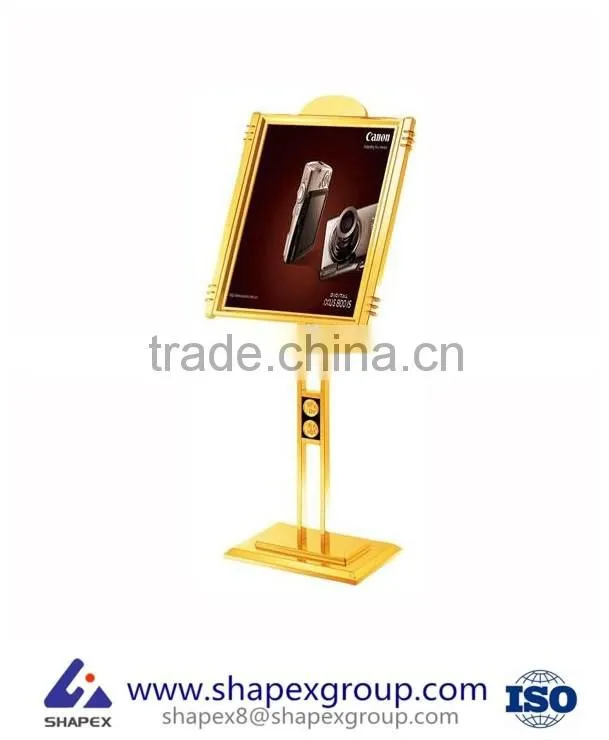 Portable outdoor sidewalk sign a board poster stand