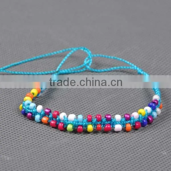 2014 new bracelets braided cotton bracelet