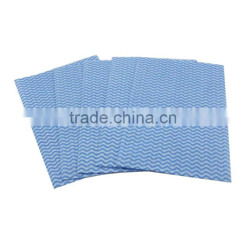 China manufacture OME bule spunlace nonwoven cleaning fabric