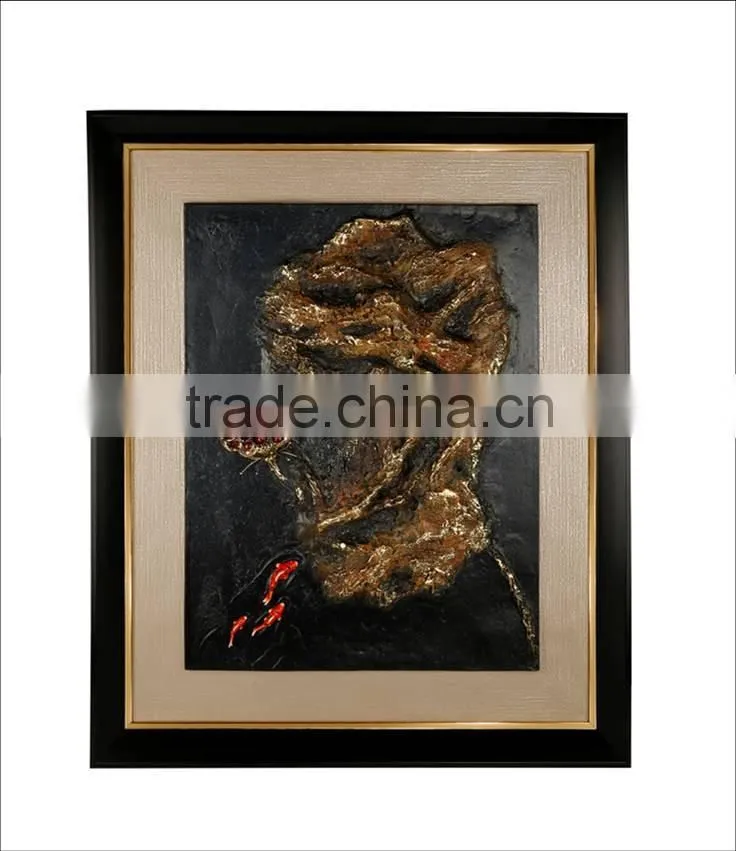 RORO Joy mural enamel home decoration hanging picture unique pewter design decorative wall painting