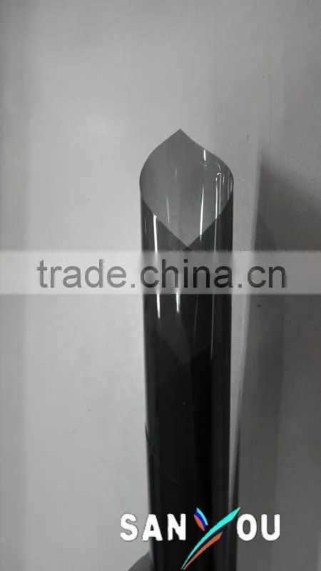 1 ply self adhesive black tint film for car window glass