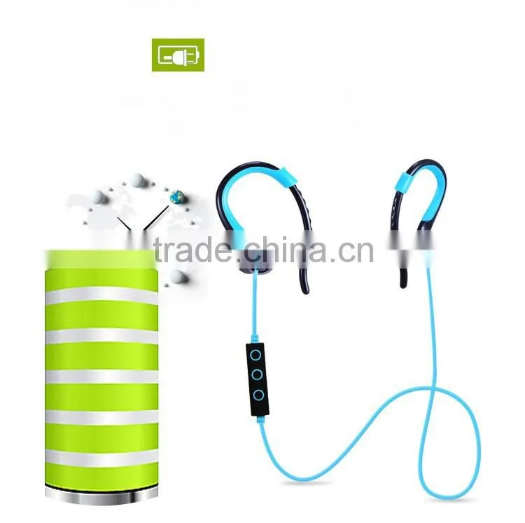 China manufacturer bluetooth 4.1 sports earphones headphone headset with earhook