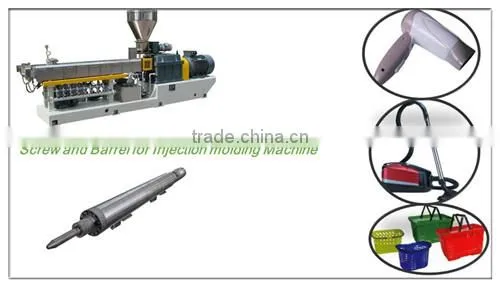 Pvc single injection screw barrel for plastic machine