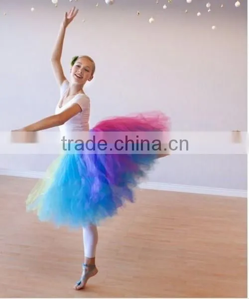 Newest Designer Ballet Tutu Dress Colorful Plus Size Ballet Tutu Dress