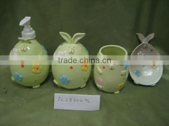 4Pcs Ceramic bathroom accessories set