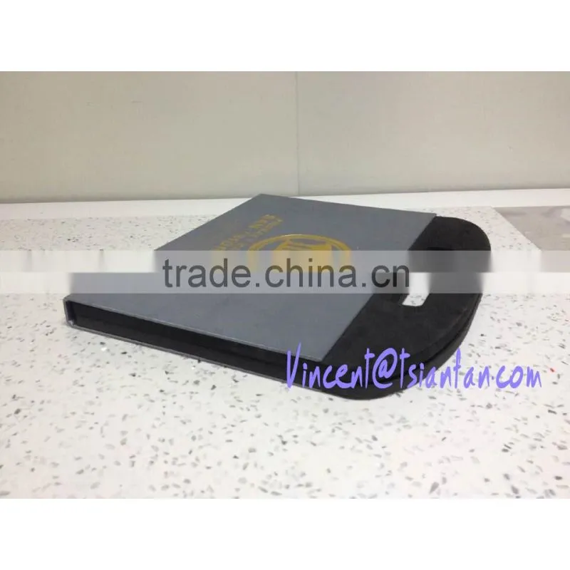 2016 new design marble granite stone sample book with handle PY087