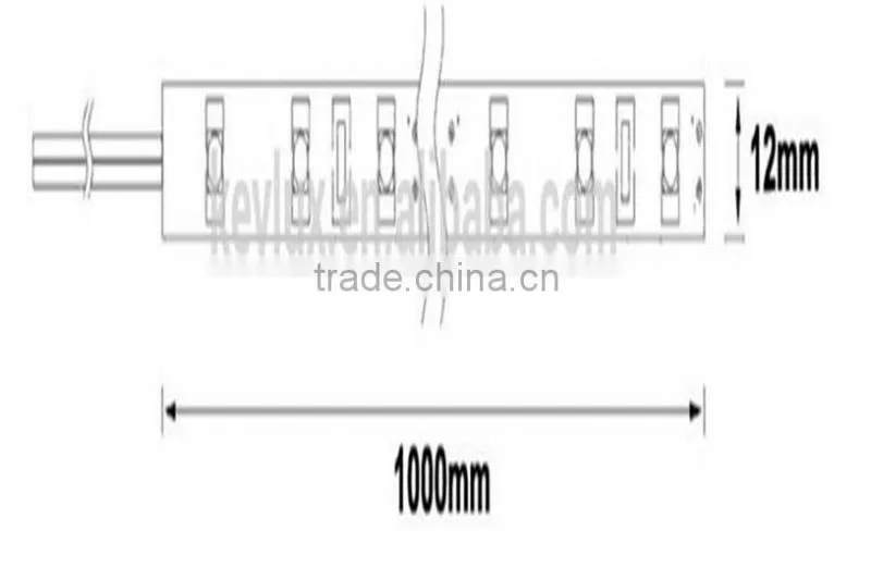 24Watts Non-Waterproof IP2 SMD2835 12mm width Led Strip Rigid