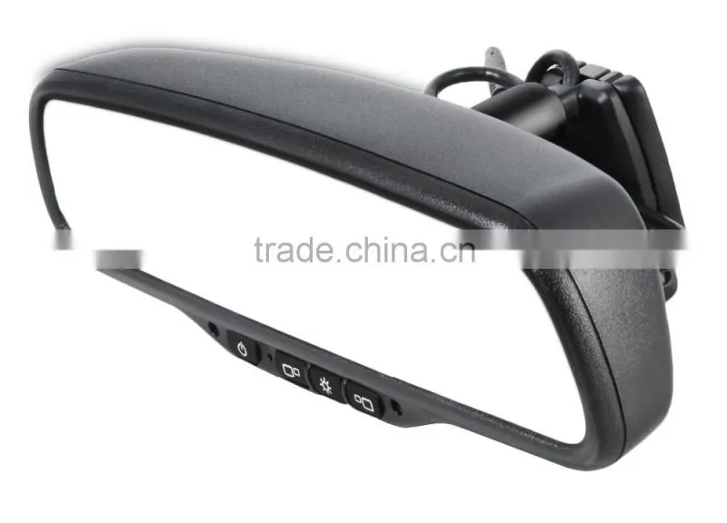 Dual 4.3 Inch Screen Car Rearview Mirror Monitor with Reverse Camera