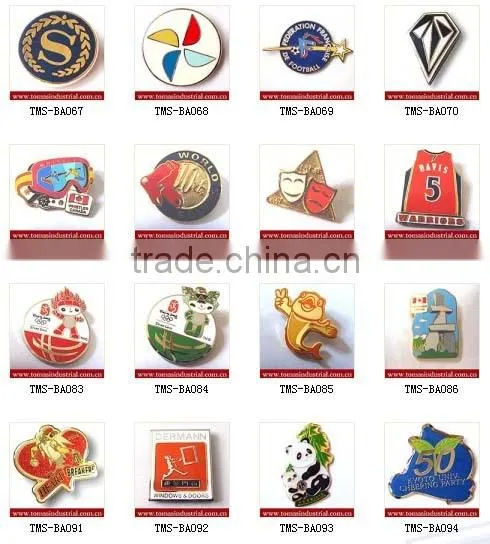 Promotion high quality custom metal gold plating badge lapel pins maker