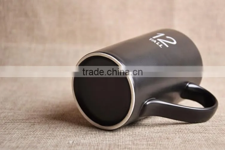 Large size promotional bottle custom coffee mug water bottle Porcelain Cups