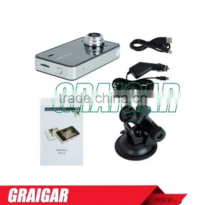 2014 NEW Dash Cam Novatek HDMI K6000 Car DVR 1080P with G-Sensor Night Vision Car Camera Recorder 2.7" HD LTPS LCD Screen