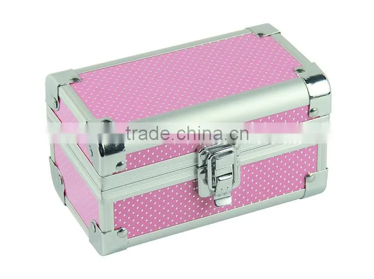 Pvc Purple Color Small Dots Pattern Empty Boxes Watch Gift Box
