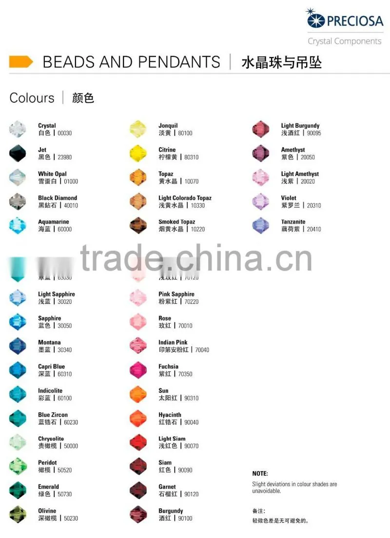 PRECIOSA Crystal Beads Oat MC Glass Stone for Wedding Dress