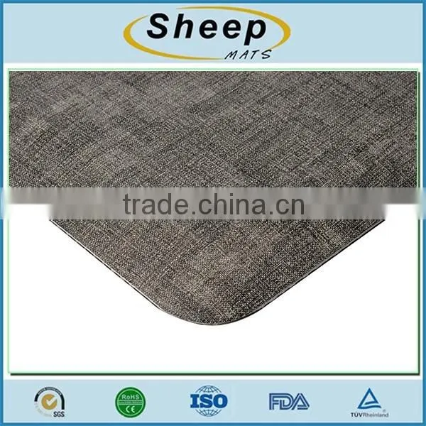 Wholesale custom plain gray anti fatigue office standing floor cushion