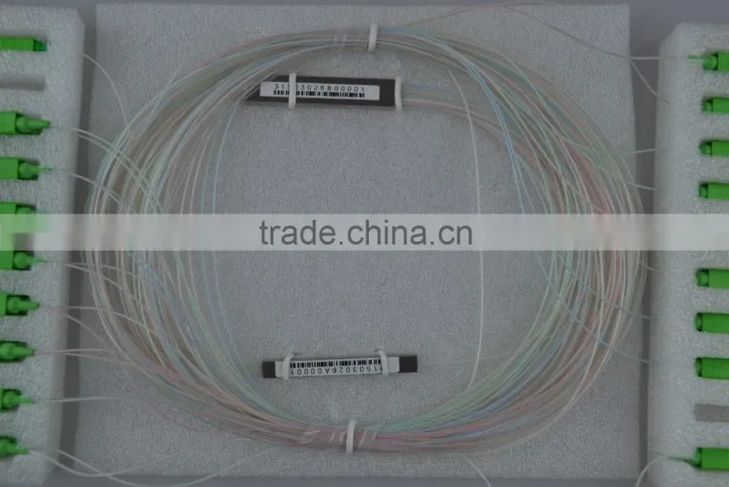 Bare Fiber FTTH Single Mode Optic PLC Coupler Splitter