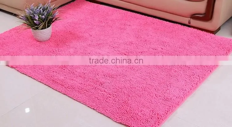 shaggy fluffy polyester chenille carpets china