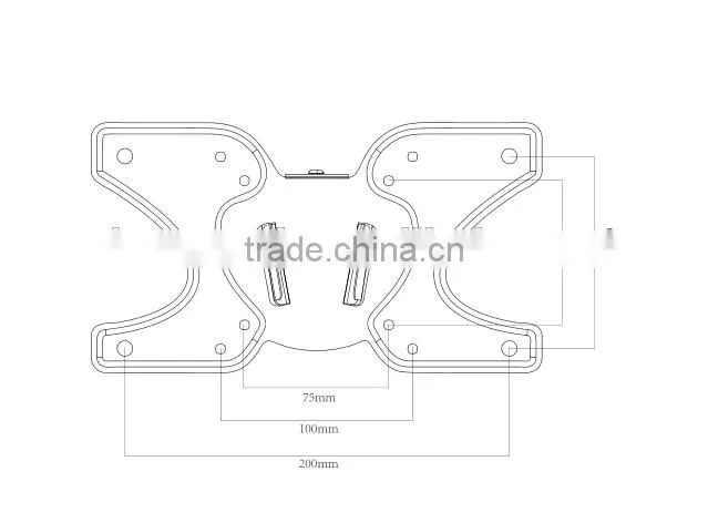 vesa fixed plasma led lcd tv rack wall mount