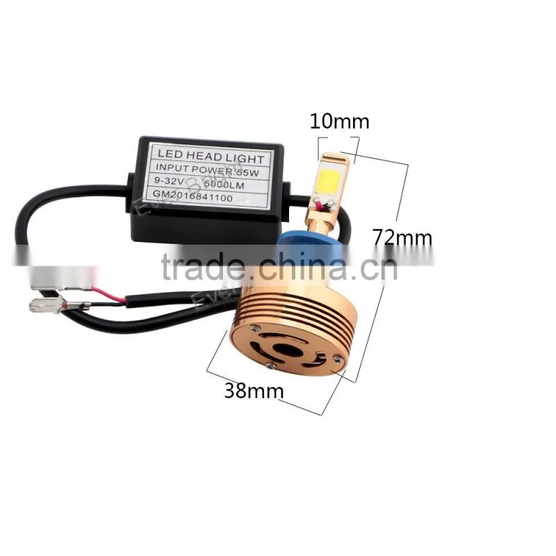 4800LM 40W 360 light COB h4 led headlight 12V dc 2pcs led bulbs for car light lamp led h4