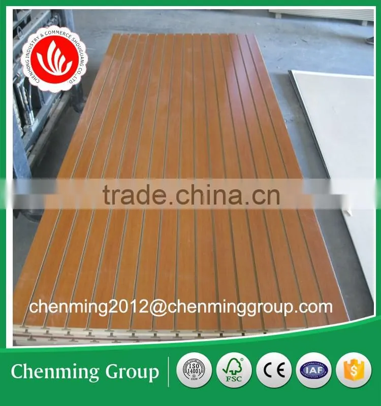 Melamine grooved mdf wall panels for furniture and decorative