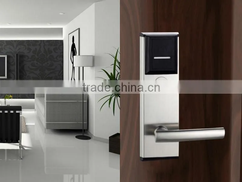 Stainless steel door card lock for hotel