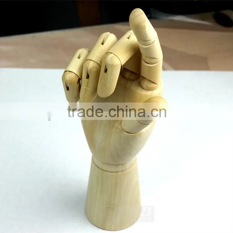 10" rotatable wooden hand manikin and still life sketch model for sketch painting