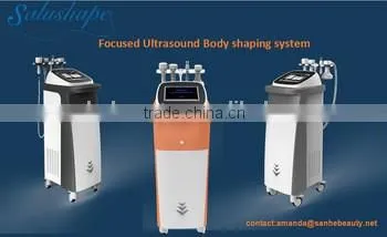 new !! best Focused ultrasound anti cellulite HIFU fat reducing machine / Bipolar RF head for face lifting