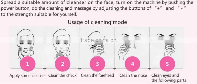rechargeable battery facial brush