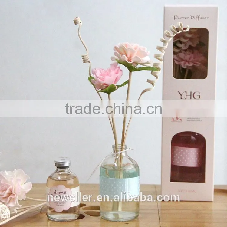 Wholesale market colorful ceramic rose scented air freshener for birthday